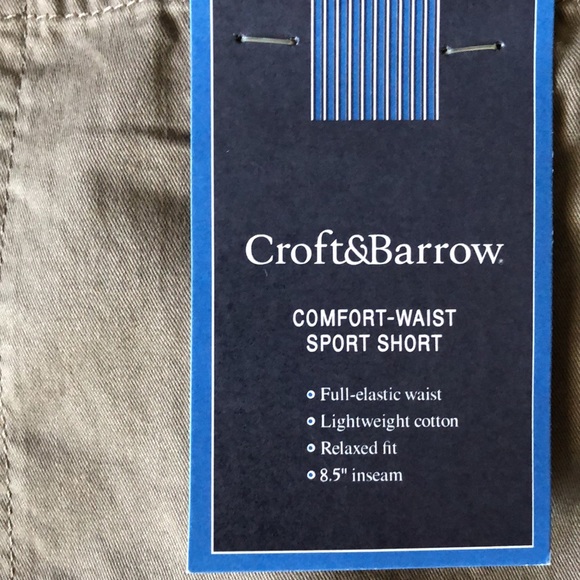 Men’s size 38 brown Croft & Barrow comfort waist sport short - Picture 8 of 8